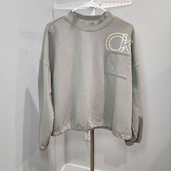 Calvin Klein Women's Performance Cropped Sweatshirt Size 1X - Picture 1 of 9